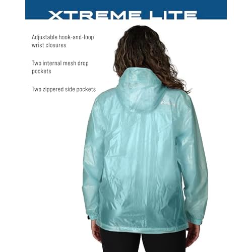 FROGG TOGGS Women's Xtreme Lite Packable 2-Layer Waterproof Breathable Rain Jacket