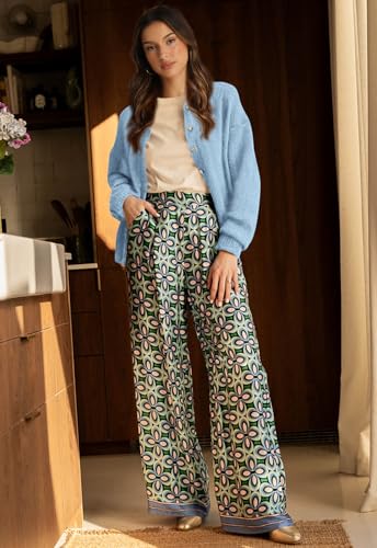 PRETTYGARDEN Long Sleeve Crewneck Button Down Womens Sweaters Spring Open Front Chunky Cardigan Sweaters for Women 2026