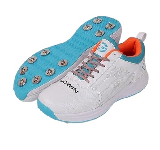 KNK Gowin Tyro Metal Spike Cricket Shoe for Outdoor and Field Sports with All Round Performance