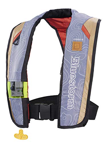 BLUESTORM Stratus 35 Inflatable Life Jacket PFD for Adults | US Coast Guard (USCG) Approved Automatic Self Inflating Life ...