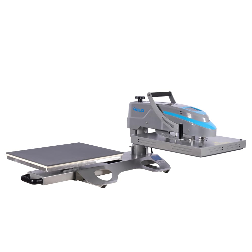 KEIKI 16x24 inch Swing Away Manual Heat Press Machine with LCD Control, Teflon Coated Plate, for Sublimation, T-Shirt Printing, Heat Transfer, and Large Format Custom Printing