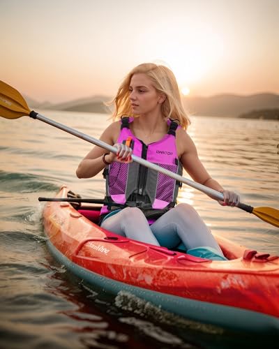 Owntop Swim Jacket Adult Youth | Hydration Pack | Dual Mesh Pockets | Attached Whistle | Ultra-Thin for Freer Movement | K...