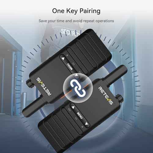 Retevis B3B Walkie Talkies Rechargeable, 1620mAh, Lightweight 2 Way Radio Long Range, Type C, Ultra Thin, VOX, Handheld Two Way Radios for Retail, Hotel, Church (10 Pack)