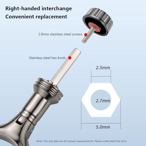 Aluminum Alloy Fishing Reel Double Rocker Arm Handle Grip, CNC High Strength Baitcasting Trolling Reel Rocker, Crank w/Hol...