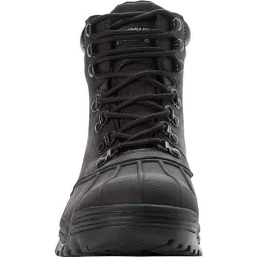 Propet Mens Blizzard Mid Round Toe Snow Casual Boots Ankle - Black
