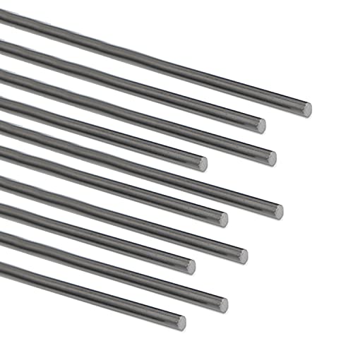 Fielect 1mm Carbon Fiber Rod for RC Airplane Matte Pole Length 400mm 15.7 inch 10pcs