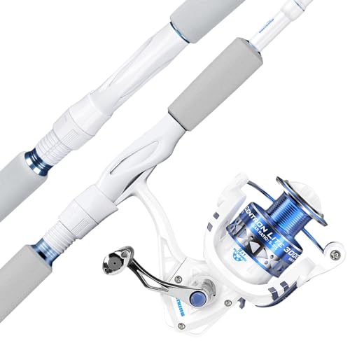KastKing Centron Lite Fishing Rod and Reel Combo, IM6 Graphite 2Pc Blanks, Stainless Steel Guides with Ceramic Rings, Cont...