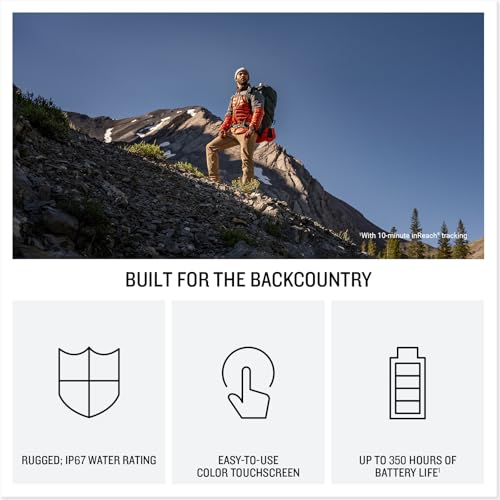 Garmin inReach® Mini 3, Rugged Compact Global Satellite Communicator with Color Touchscreen, Two-Way Texting, Emergency SO...