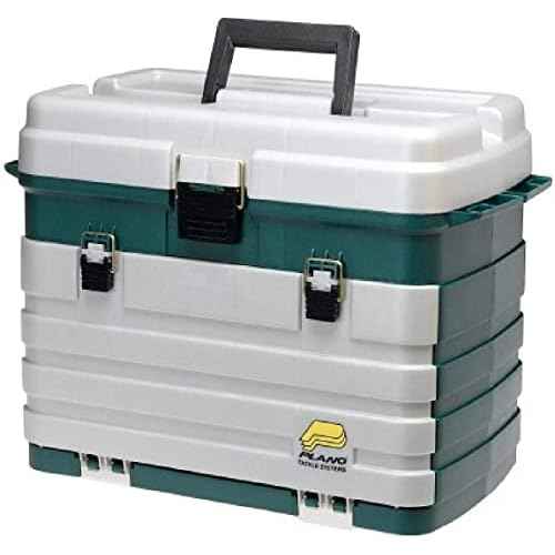 Plano 4-Drawer Tackle Box Green Metallic/Silver ,One Size
