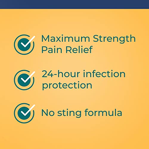 Neosporin + Maximum-Strength Pain Relief Dual Action Ointment, First Aid Topical Antibiotic & Analgesic Ointment for 24-Ho...