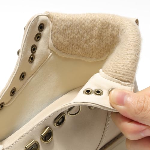 ANJOUFEMME Womens Comfy Hiking Boots-Casual Outdoor Lace up Ankle Booties Work Boots LightWeight Winter Shoes for Walking ...