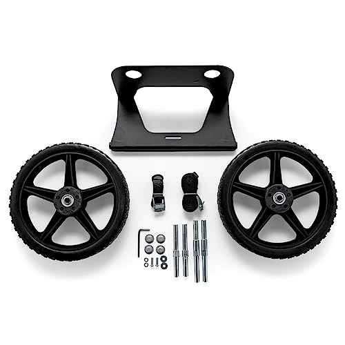 Camco Heavy-Duty Cooler Cart Kit, Includes Durable Straps and 12-Inch Wheels, White (51798)