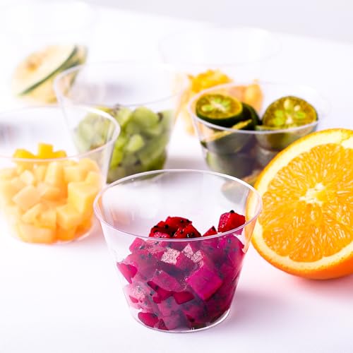 JOLLY CHEF 500 Clear Plastic Shot Glasses, 2 oz, Disposable, Ideal for Parties, Weddings, Holidays, Picnics, Events, Wine ...
