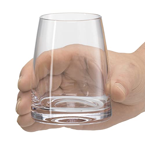WMF Kineo Water Glasses Set of 4, Drinking Glasses, Tumbler 325 ml, Crystal Glass, Thin Drinking Rim, Ergonomic Shape, Dis...