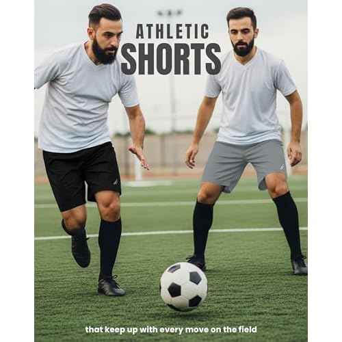 NY Threads Mens Athletic Shorts 2 Pack Quick Dry Lightweight Running Workout Gym Shorts with Pockets