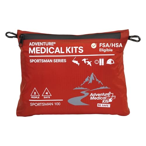 Adventure Medical Kits Sportsman Series Medical Kit - 100 - First Aid Kit for Camping, Hiking, Hunting & More - For 2 Peop...