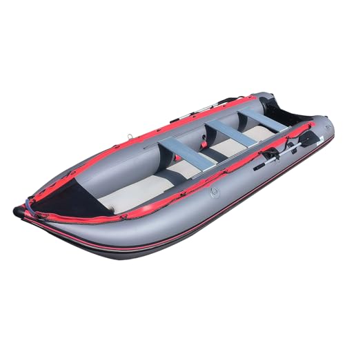 BRIS 14.5Ft Heavy Duty Inflatable Kayak Boat Fishing Tender Kayaks Canoe Dinghy