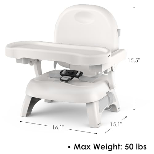 Premium Bella’s Friends 3-in-1 Toddler Booster Seat for Dining Table and Kitchen Chair with Adjustable Tray and Safety Str...