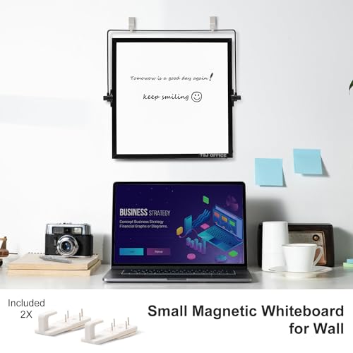 Small Magnetic Dry Erase Whiteboard – Mini Desktop Portable Easel Dry Erase White Board for Students Double Side to Do Lis...