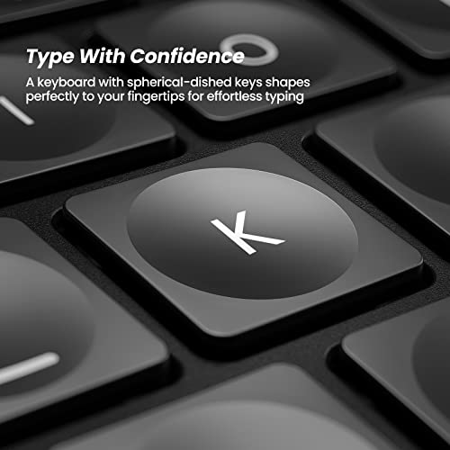 Nulea Wireless Ergonomic Keyboard, Split Keyboard with Wrist Rest, USB-C Charging, 7-Color Backlight, Natural Typing, Blue...