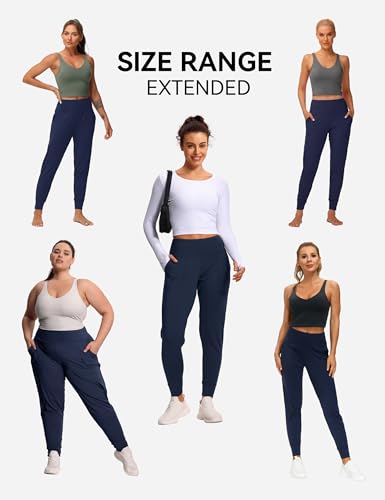THE GYM PEOPLE Women's Joggers Pants Lightweight Athletic Leggings Tapered Lounge Pants for Workout, Yoga, Running