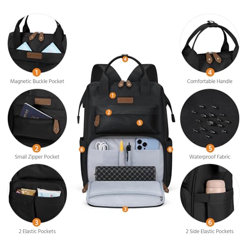 Maelstrom Laptop Backpack, Fits 15.6-17.3 Inch Travel Backpack Gift for Women Men, Waterproof College School Computer Bag,...