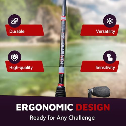 Old 18 Kinetic Series Carbon Fiber Fishing Rod - 30-Ton Carbon Fiber, Enhanced Sensitivity for Precision Strikes, Coated 3...