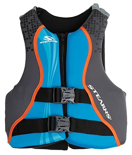 Stearns Kids Hydroprene Life Vest, USCG Approved Type III Life Vest for Kids Weighing 50-90lbs, Great for Pool, Beach, Boa...