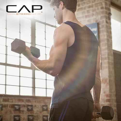 CAP 50 lbs Coated Dumbbell Set | Multiple Styles