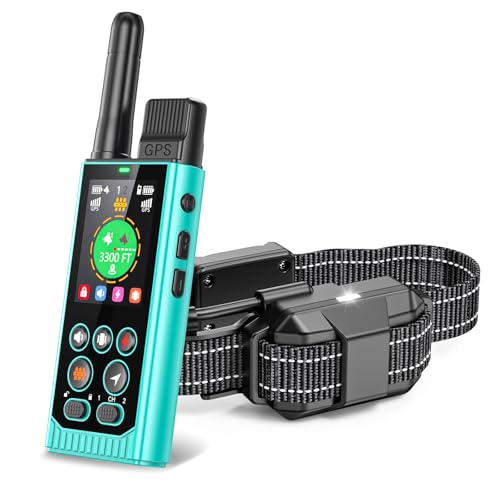 Easehope 3-in-1 Wireless GPS Dog Fence (Industry-First Off-Grid System): No Subscription, No App, Real-Time Tracker, Train...