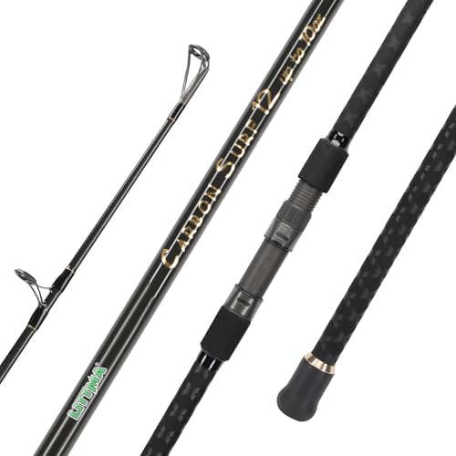 LITTMA Conventional Saltwater Fishing Rods with Fuji Ring Heavy Duty 9/10/11/ 12ft Portable Graphite Surf Casting/Spinning...