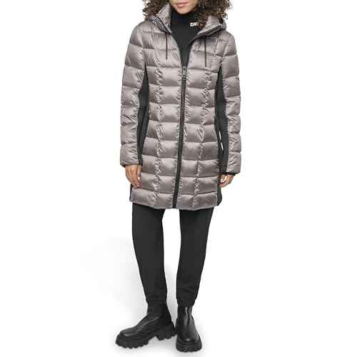 DKNY womens Scuba-side Light-weight Puffer