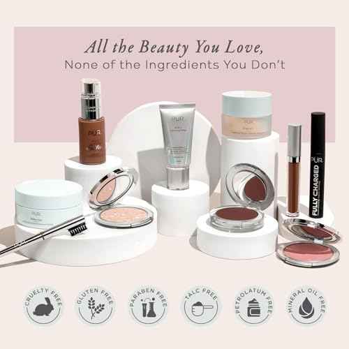 PUR Beauty 4-in-1 Pressed Mineral Makeup Powder Foundation with SPF 15 - Concealer & Finishing Compact Pressed Powder for Face - Buildable Medium to Full Coverage Foundation Powder