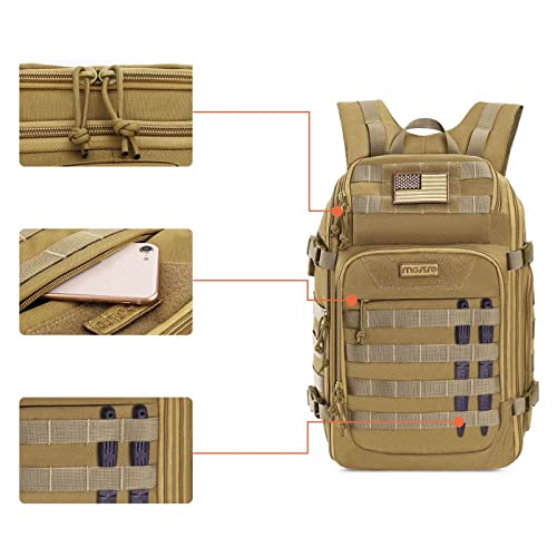 MOSISO 30L Military Tactical Backpack for Men, Army Backpack Military Daypack 3 Day Assault Pack Hiking Rucksack Bug Out B...