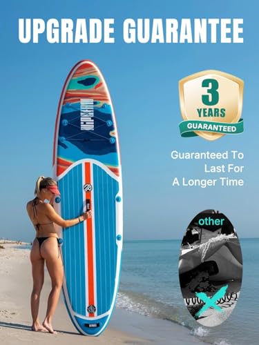 Niphean Inflatable Stand Up Paddle Board with Stabiltrac Fin Design and SUP Accessories and 4-Layer Insulated Paddle Board...