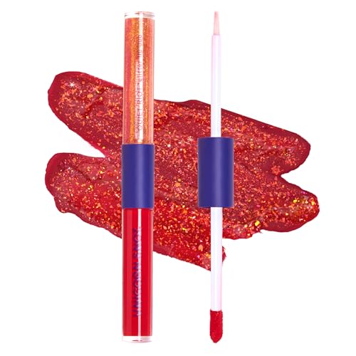 UNICORN SNOT Quiet Riot™ Glitter Lip Duo | 2-in-1 Set: Matte Lipstick & Plastic-Free Glitter | Christmas Gift, Holiday Sto...