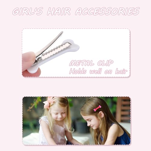 Mabor 4Pcs Bone Hair Clip White Bones Hairpins for Women Girls Hair Accessories for Halloween Cosplay Costume Party Daily ...