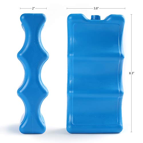 Ice Pack for Coolers, Breastmilk Bottle Storage, Lunch Box, Insulated Contoured Freezer Pack, Long Lasting Reusable Cool P...