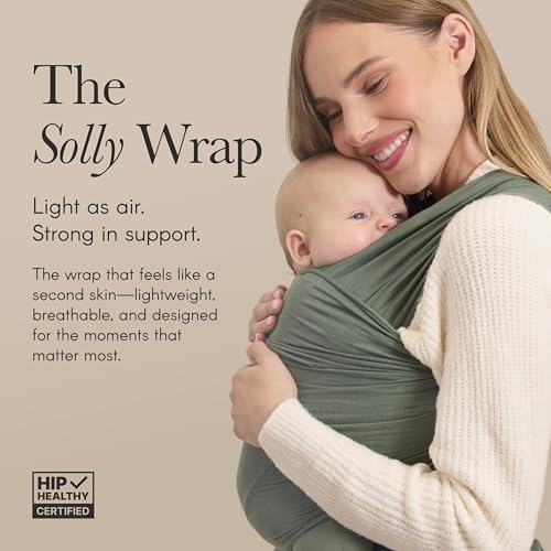 Solly Baby Wrap, Buttery-Soft Baby Carrier Newborn to Toddler 8-25 Lbs., Lightweight & Hands-Free Wrap, Breathable Summer ...
