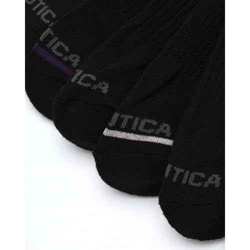 Nautica Womens Quarter Socks - 12 Pack Moisture Control Cushioned Athletic Socks for Women for Sport & Gym Wear (Size: 4-10)