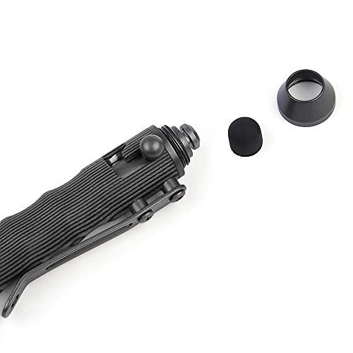 Cool Hand 4.5'' EDC Ballpoint Ink Refillable Bolt Action Tactical Pens Stylus for Touch Screen, Ergonomic Grip, Hold in Te...