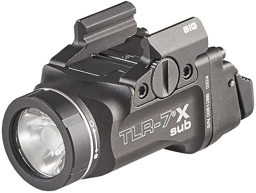 Streamlight 69401 TLR-7 X sub 500-Lumen Tactical Weapon Light Designed Exclusively and Solely for Sig Sauer P365 & P365XL ...