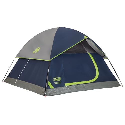 Coleman Sundome Camping Tent with Rainfly, 2/3/4/6 Person Tent Sets Up in 10 Mins, Weatherproof Shelter for Camping, Festi...