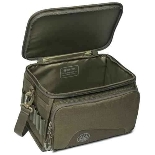 Beretta Gamekeeper EVO Durable Lightweight Functional Outdoor Hunting Shooting Tactical Zippered Cartridge Bag 150 with Adjustable Shoulder Strap | Capacity of 6 Boxes x 25 Cartridges