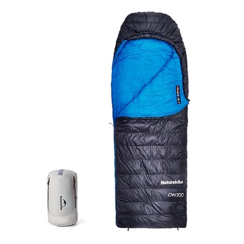 Naturehike CW700[2025 Upgrade] Ultralight Down Sleeping Bag [ -26.2°C~-1.7°C,1074g] All Season Camping Sleeping Bags for C...
