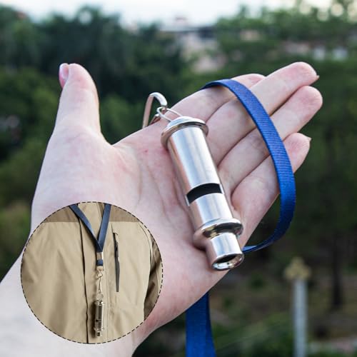 Nihtdoy Dual Emergency Whistles (2 Pack) – 120dB Survival Whistles for Hiking, Camping & Rescue – Lightweight, Durable, On...