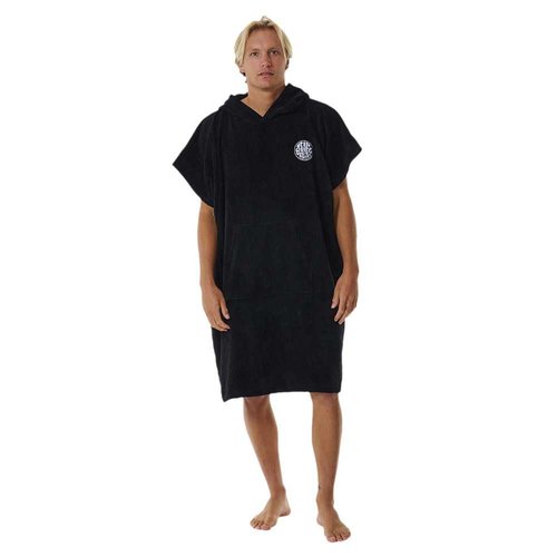 Rip Curl Logo Hooded Beach Towel - Black