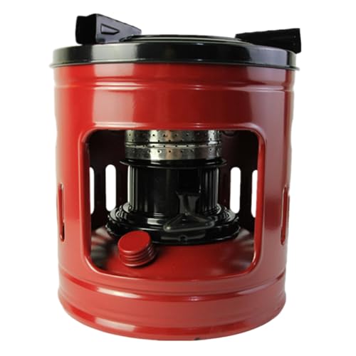 Yeory Kerosene Stove, 8.3x8.7 Iron Small Kerosene Heater with 8 Cotton Wick, Windproof Portable Indoor Burner Stove Campin...
