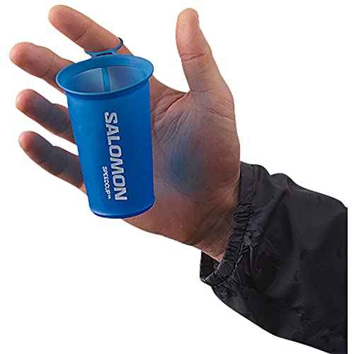 Salomon Soft Cup Speed 150ml / 5oz Collapsible Race Cup Hydration Accessory - Clear Blue