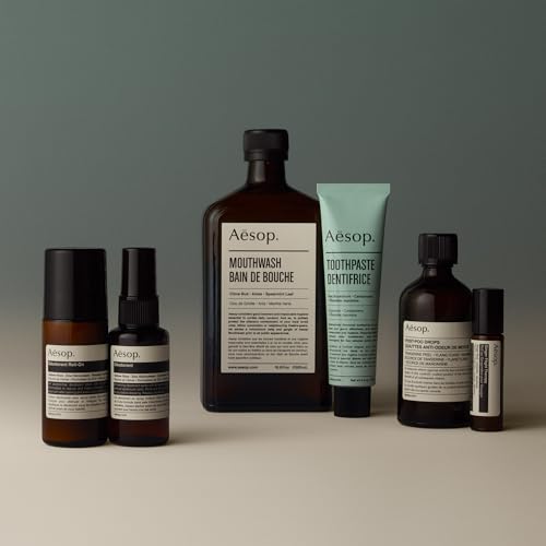 Aesop Herbal Deodorant Spray | Aluminum Free | Deodorant Reduces + Masks Underarm Odor | Sage Leaf, Zinc Ricinoleate, Witch Hazel | 1.7 oz / 50mL (Pack of 2)